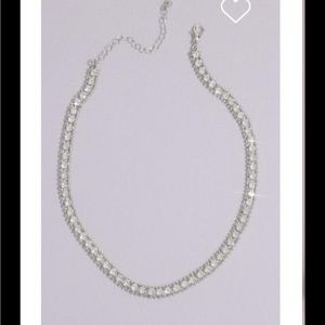 Rhinestone Crystal Collar Necklace GALINA SIGNATURE. NWT- bridal choker/necklace
